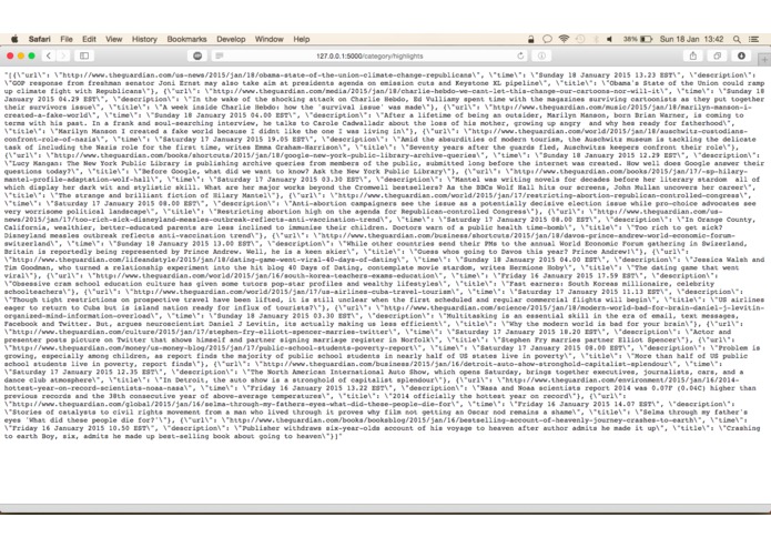 News Search RESTful API – screenshot 5