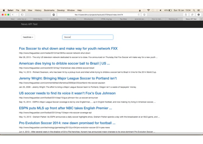 News Search RESTful API – screenshot 6
