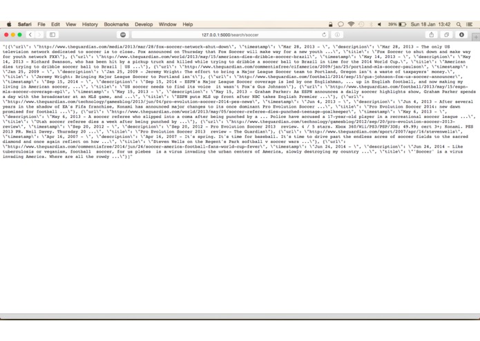 News Search RESTful API – screenshot 7
