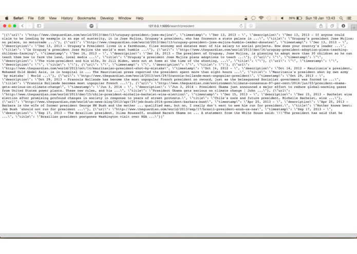 News Search RESTful API – screenshot 9