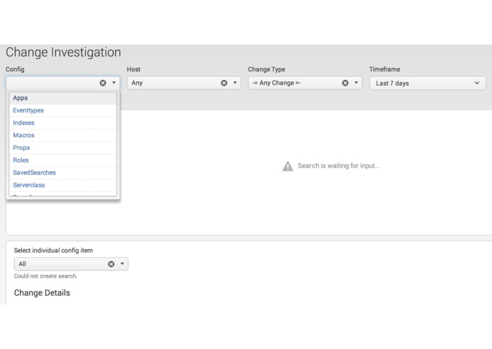 Config Tracker & Change Mangement – screenshot 1
