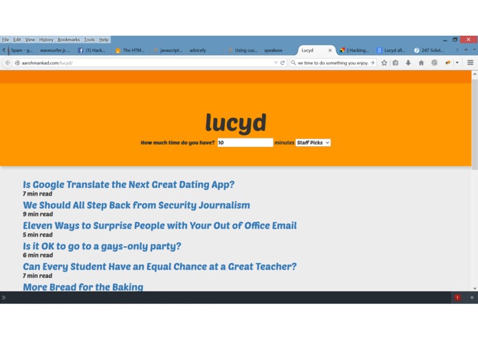 lucyd – screenshot 1