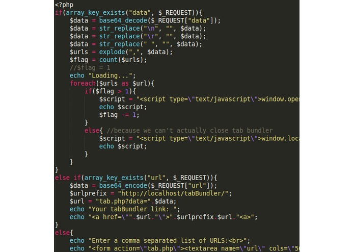 tabBundler – screenshot 1