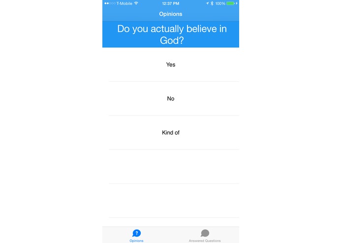 Opinions – screenshot 1