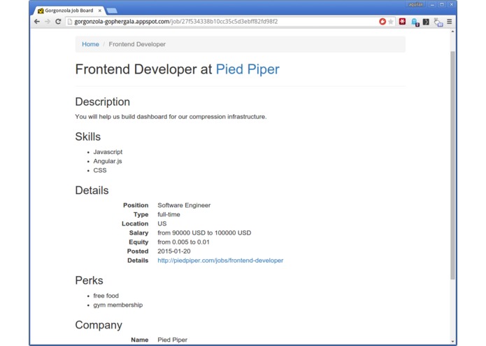 Gorgonzola Job Board – screenshot 3