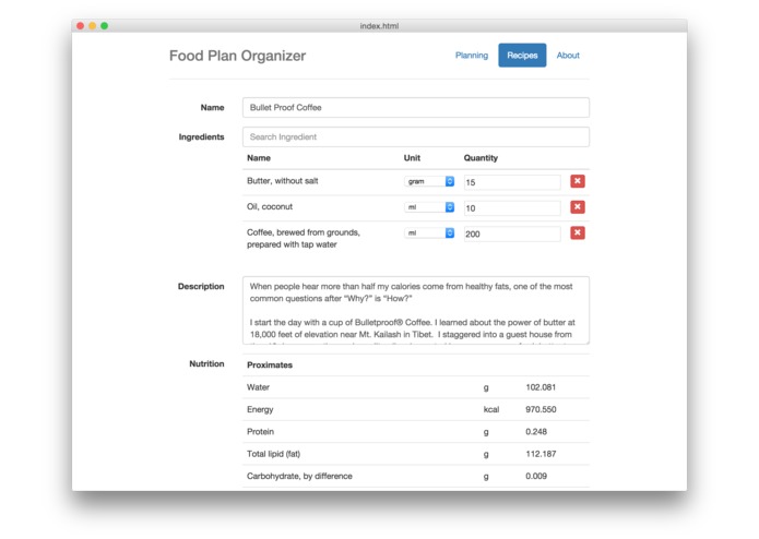 Recipe Organizer – screenshot 1