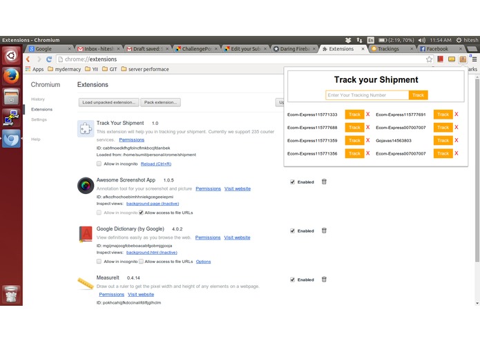 Shipment Tracker – screenshot 1