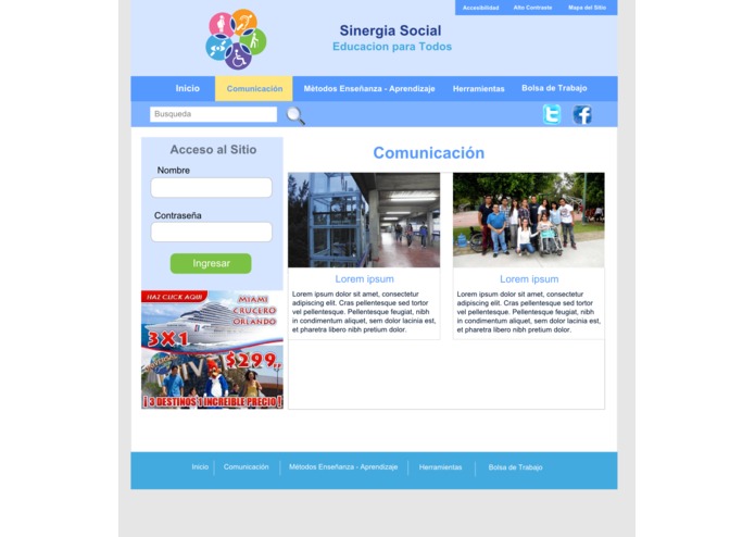 Sinergia Socia,l Educación para todos – screenshot 1