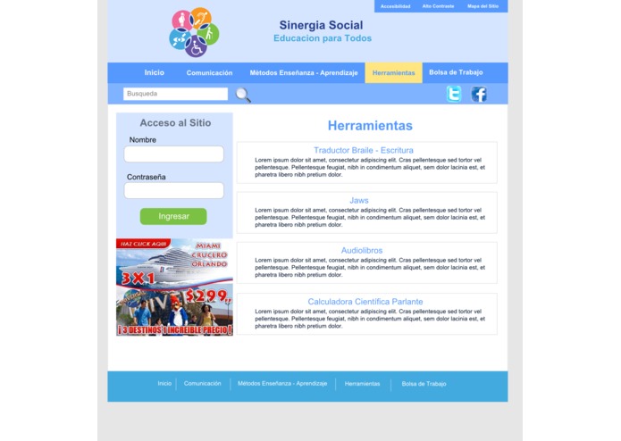 Sinergia Socia,l Educación para todos – screenshot 3