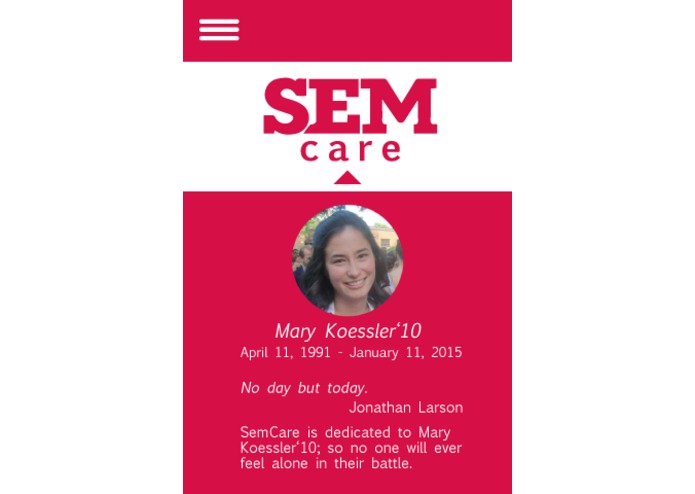 The Care Project Prototype – screenshot 2
