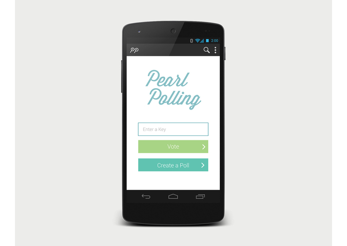 Android PearlPolling App – screenshot 1