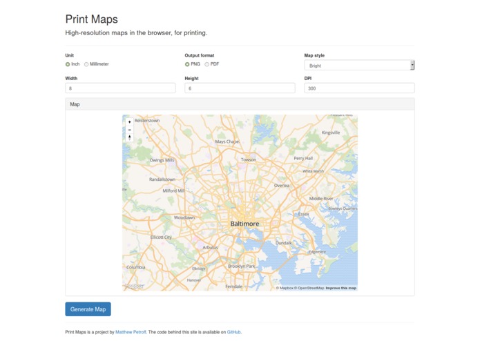 Print Maps – screenshot 1