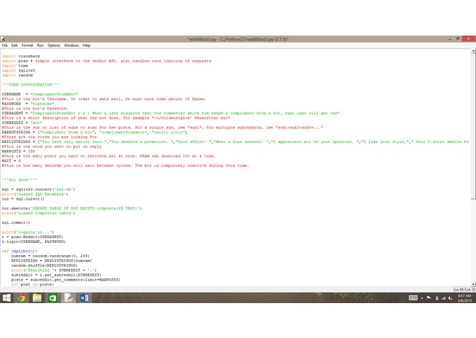 Compliment from a bot – screenshot 2