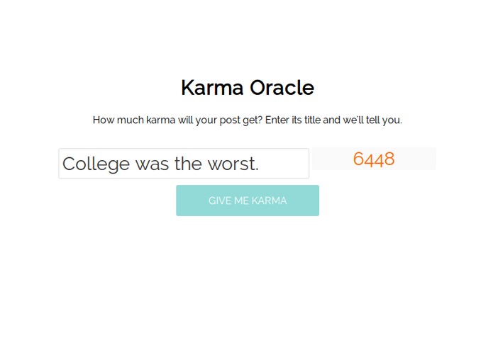 Karma Oracle – screenshot 1