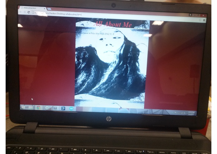 about me – screenshot 1