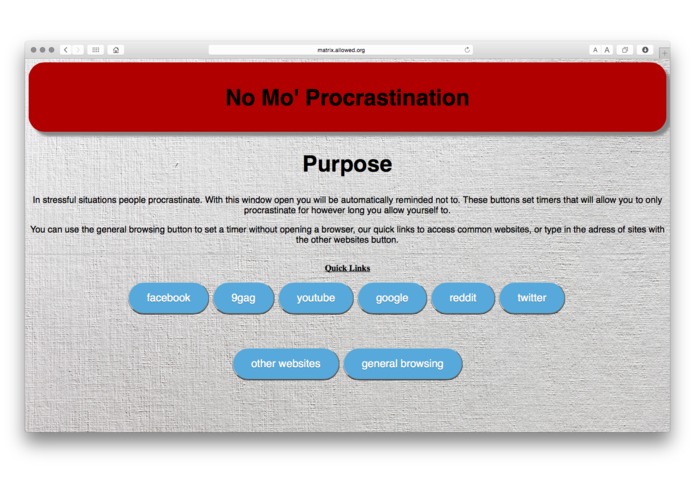 No Mo' Procrastination – screenshot 1