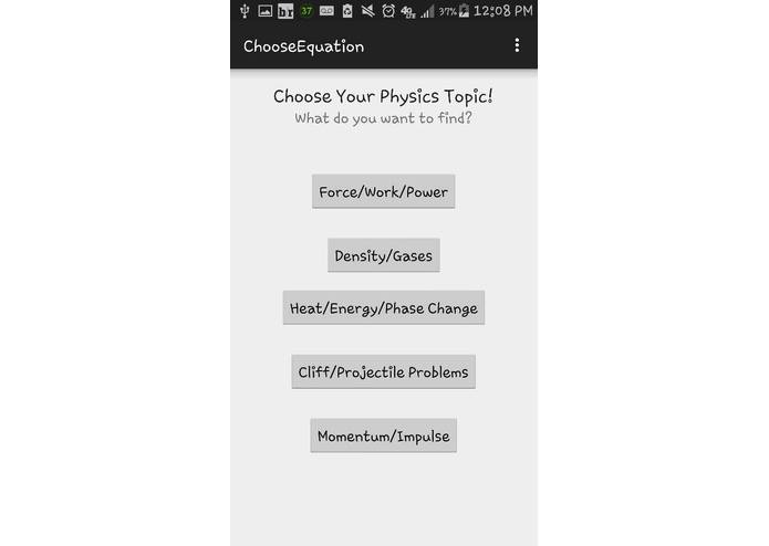 PhysiCalculator – screenshot 1