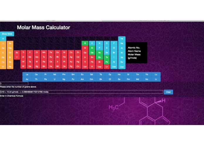 ChemHelper – screenshot 2