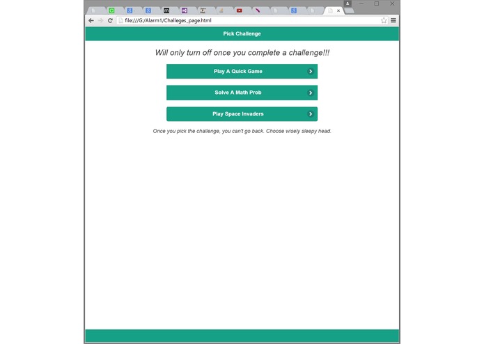 Interactive Alarm Clock (IAC) – screenshot 1