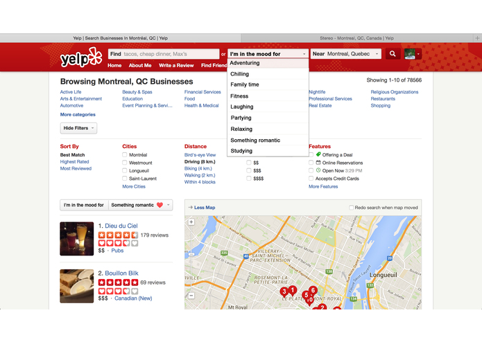 Yelp Moods – screenshot 1