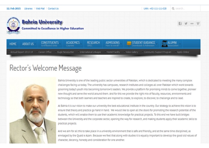 Bahria University Official Portal – screenshot 3