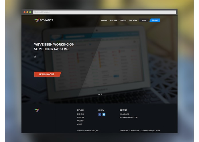 Bitmatica Website – screenshot 1