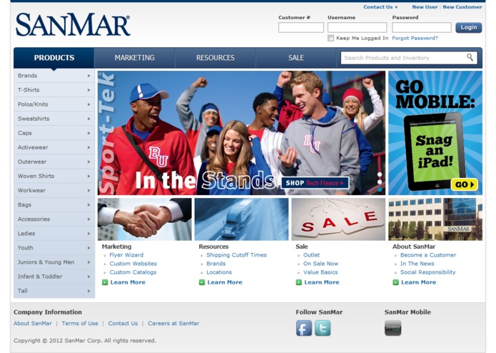 SanMar | Apparel and Accessories Supplier – screenshot 1