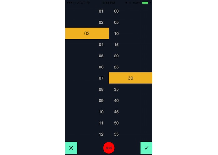 Peek Inspired Time Picker – screenshot 1
