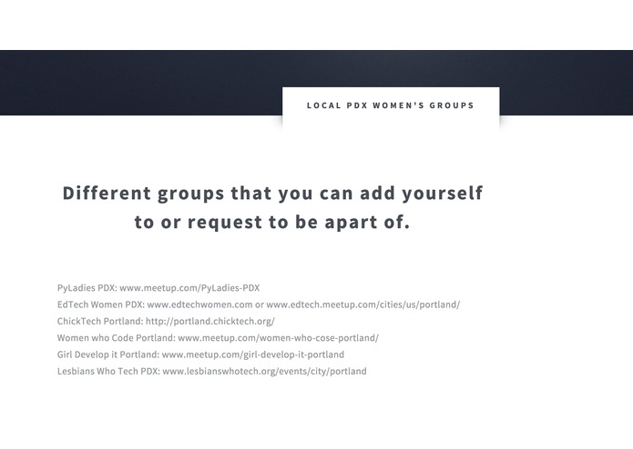 PDX Tech Women – screenshot 4