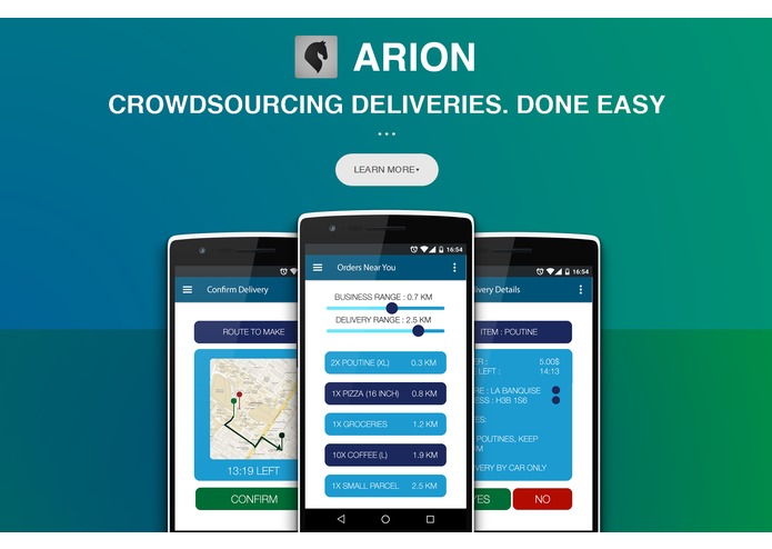 Arion - Crowdsourcing Courier – screenshot 1