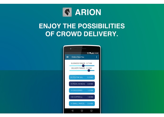 Arion - Crowdsourcing Courier – screenshot 2