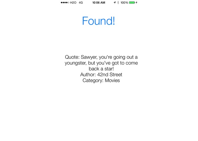 Ice Breaker application – screenshot 2