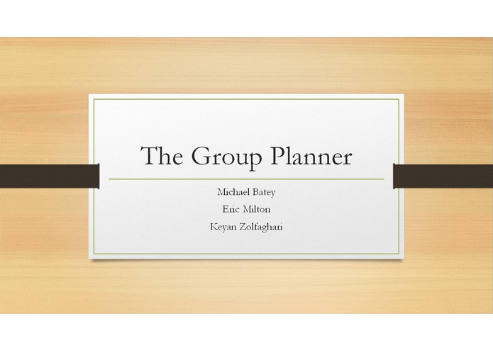 The Group Planner – screenshot 1