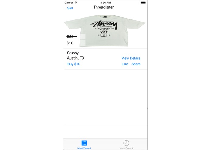 Threadlister – screenshot 1