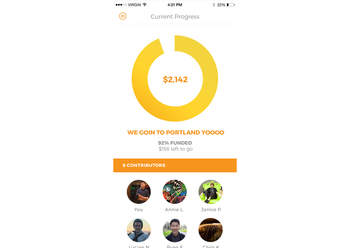 Bacon - Groupfunding a piggy bank.  – screenshot 4