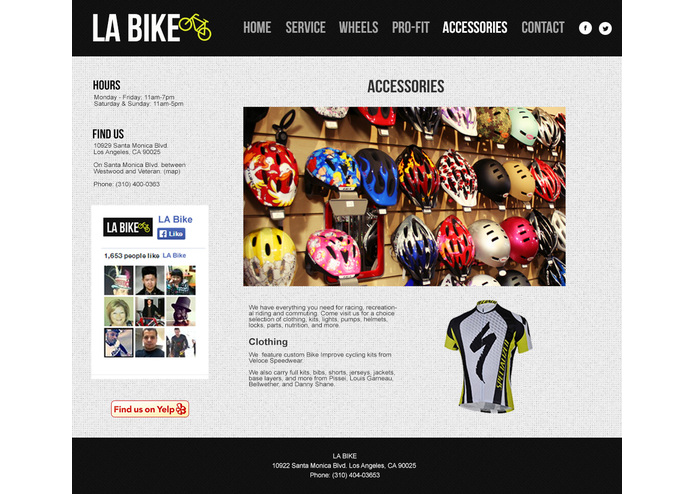 Bike website – screenshot 5