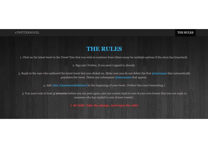 #TwitterNovel – screenshot 6