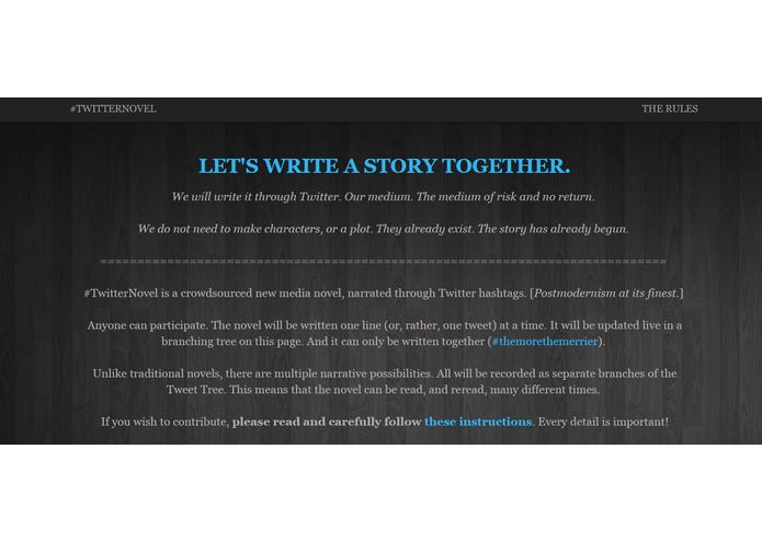 #TwitterNovel – screenshot 8