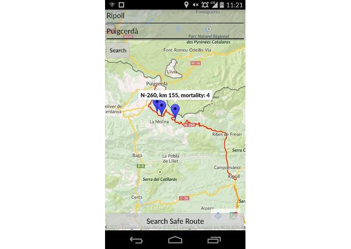 Safest Route Planner – screenshot 2