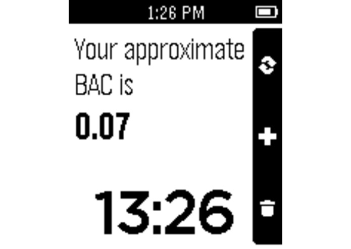BAC Calculator for Pebble SmartWatch – screenshot 1