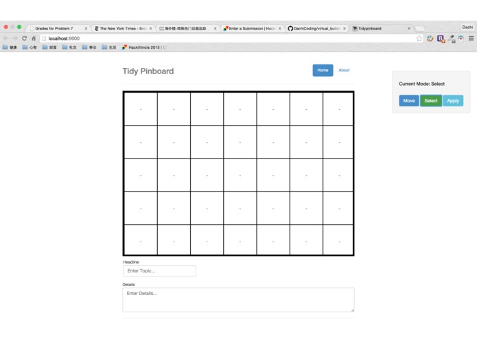 Virtual Pinboard – screenshot 1