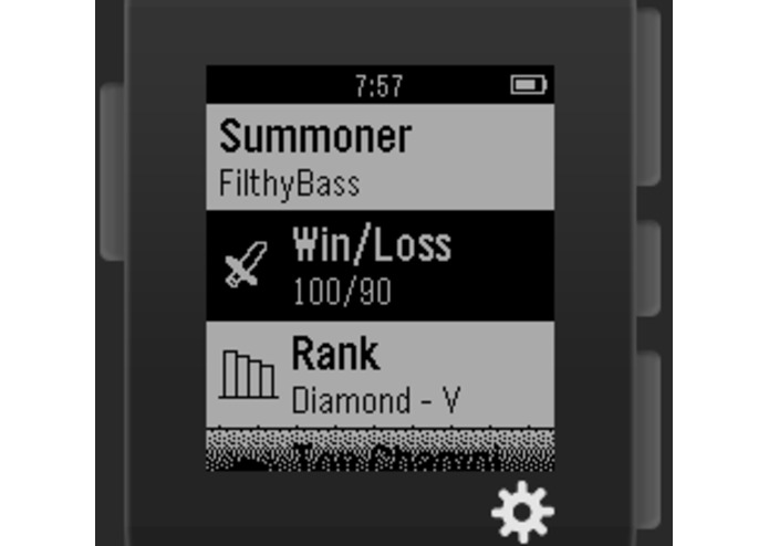 LoL Stats on Pebble – screenshot 1