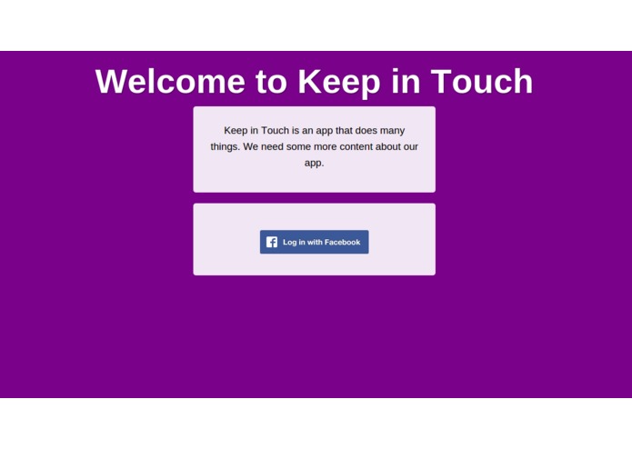 Keep In Touch – screenshot 1