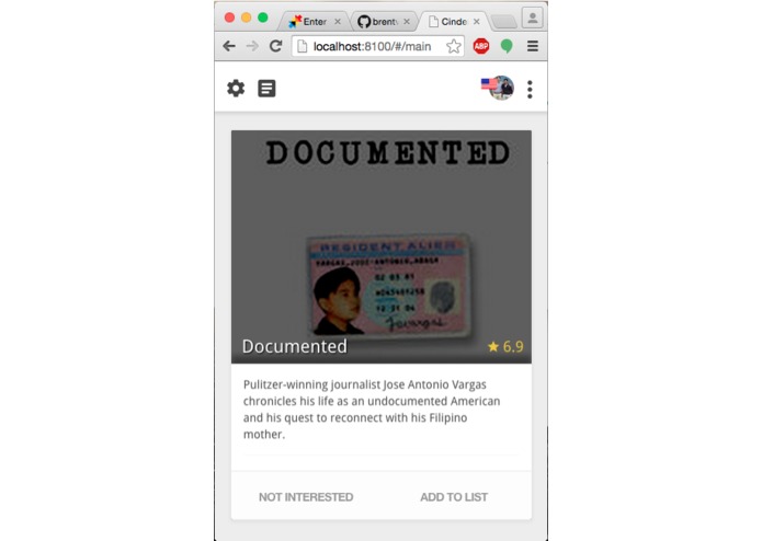 CINder – screenshot 1