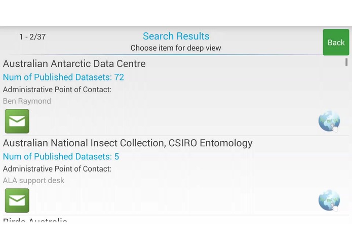 The GBIF App – screenshot 6