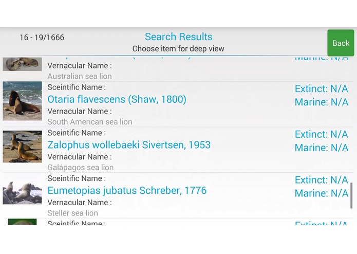 The GBIF App – screenshot 9