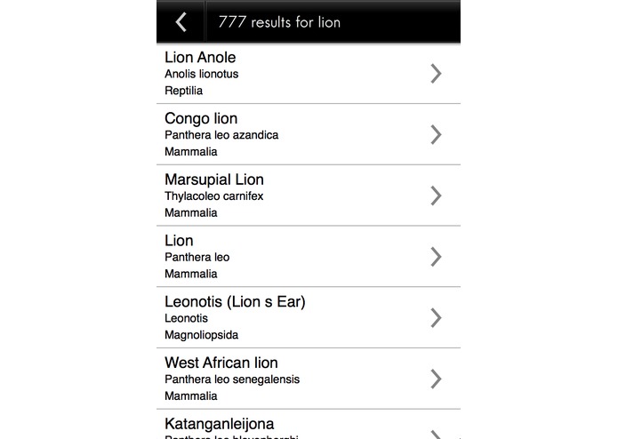 Species Explorer – screenshot 2