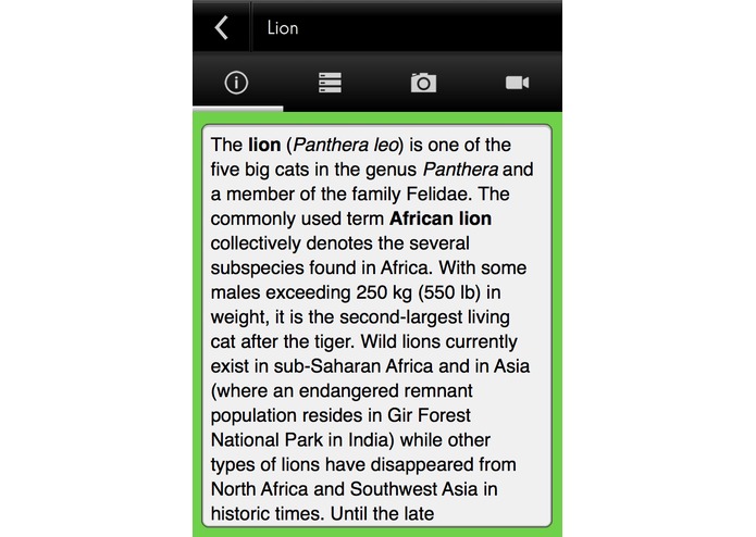 Species Explorer – screenshot 4