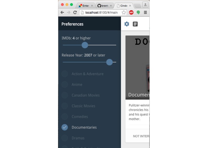 CINder – screenshot 3