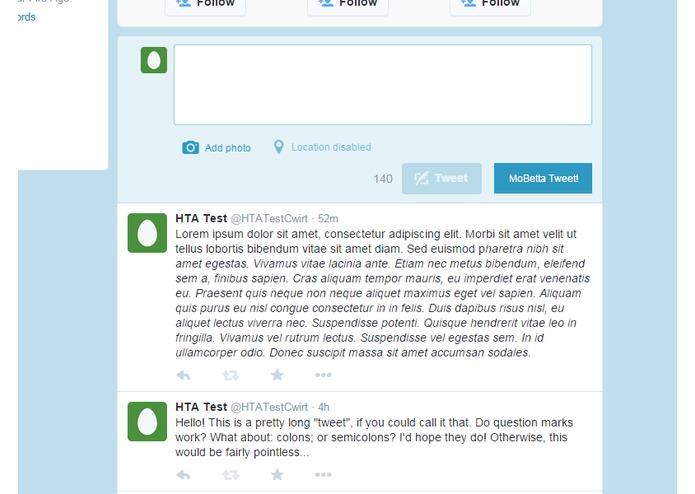 MoBettaTwitta – screenshot 1